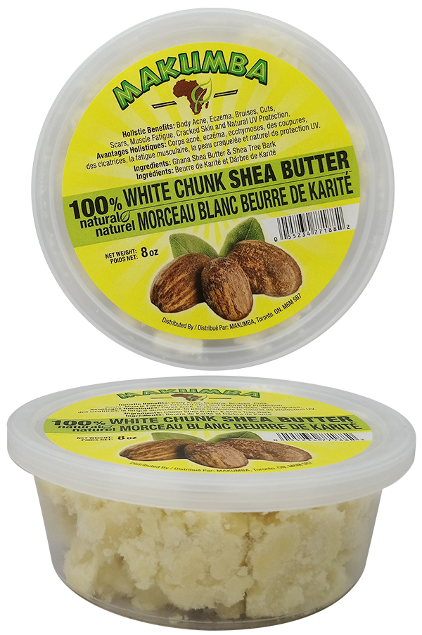 Makumba 100% Shea Butter White Chunk (8oz) #6