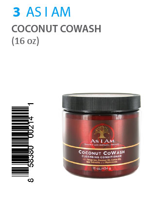 As I Am Coconut Cowash 454g (16oz)#3 **(Special Sales)**