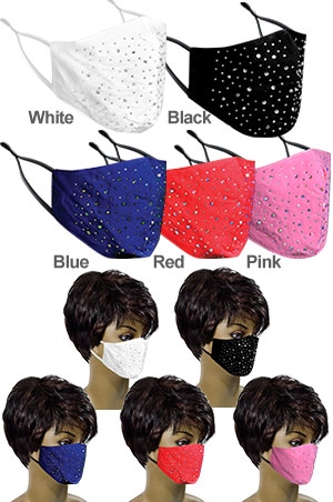 Mask -Fashion Mask #99665-5 Color**FINAL SALE**-dz