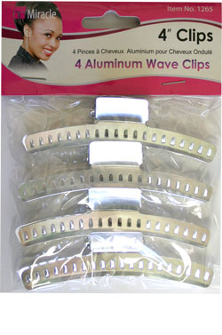 Miracle 4"  Aluminum Wave Clips #1265 -Dz