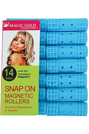 #1224/0519 Snap On Magnetic Roller 14pc (S/16mm/Blue) -pk