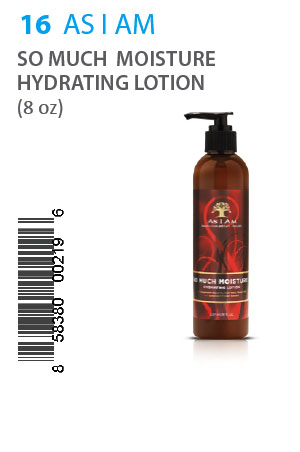 As I Am So Much Moisture Hydrating Lotion (8oz) #16