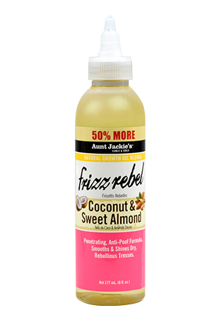 Aunt Jackie's Frizz Rebel Growth Oil 50%More(6oz)#28