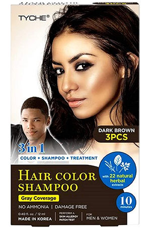 NK Tyche Hair Color Shampoo-D. Brown(0.4oz) #38