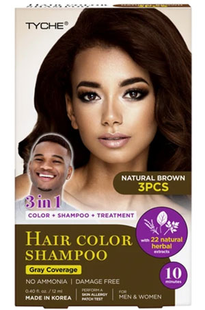 NK Tyche Hair Color Shampoo-Nat Brown(0.4oz) #38