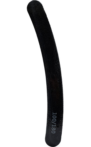 Nail File:Emery Board 7" Curve Black # EB405(50pc/pk)-pk
