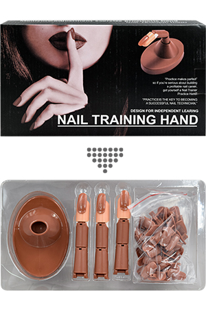 Nail Traning Pratice Finger-Brown#NC100-S-pk