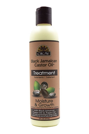 Okay African Black Jamican Caster Oil Hair Treatment(8oz)#64