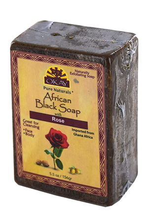 Okay African Black Soap Rose(5.5oz)#58