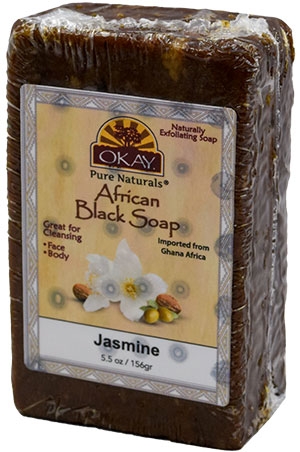 Okay African Black Soap-Jasmine(5.5oz)#92