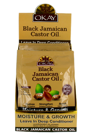 Okay Black Jamaican Castor Oil Conditioner[1.5oz/12pk/dp]#46