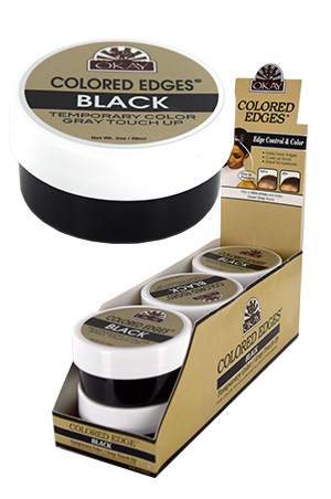 Okay Colored Edges Black(2oz)#54 -pc