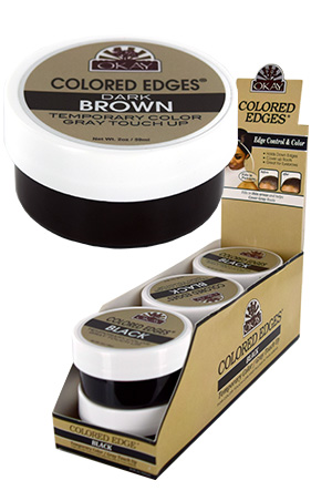 Okay Colored Edges Dark Brown(2oz)#56 -pc