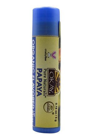 Okay Nourishing Lip Balm Tube-Papaya(0.18ozx12pc)-dz#84