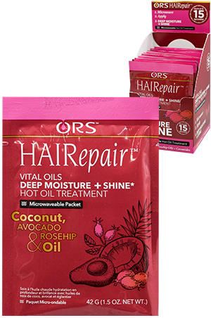 Organic Root Hot Oil Treatment-Moisture + Shine(12pc/pk)#192