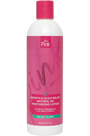 Pink Growth& Scalp Relief Natural Lotion(12oz)#83