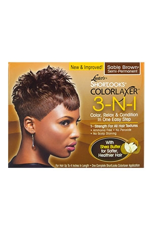 Pink Shortlooks Colorlaxer - Sable Brown#38