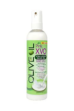 Pink XVO Olive Oil Leave-In Cond. Hair Milk(8oz)#48