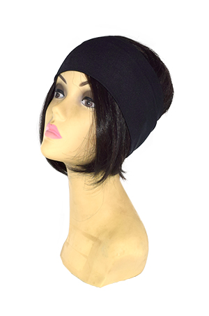 Plain Head Band (L) #4865 Black -dz