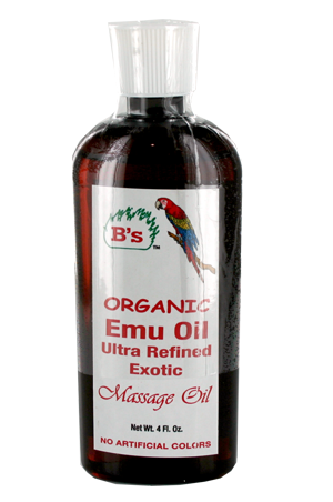 B's Organic Emu Oil Massage Oil (4oz) #2