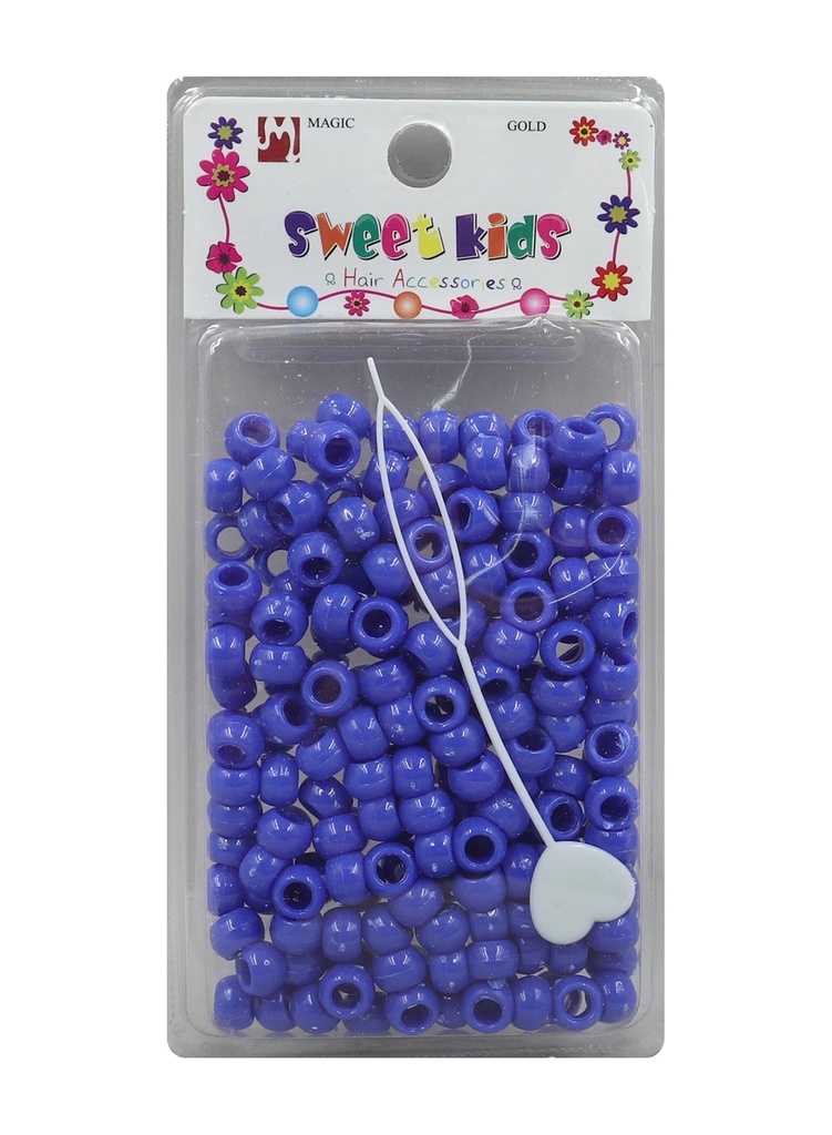 Magic Gold Plastic Bead (S) #1610 Blue -pc