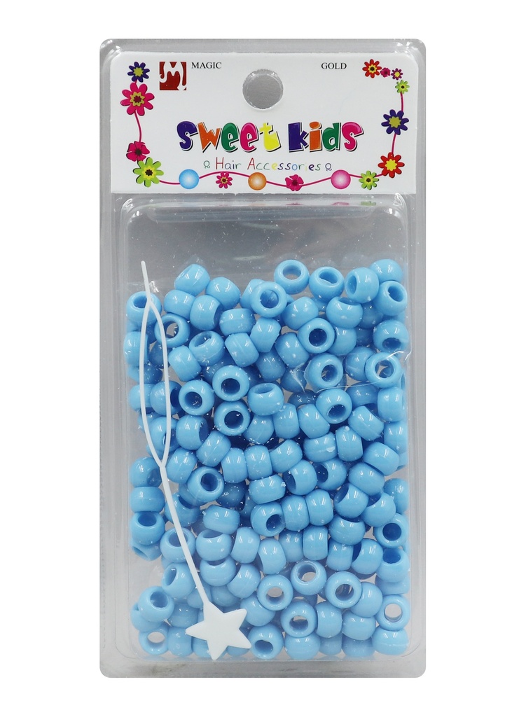 Magic Gold Plastic Bead (S) #1984 Sky Blue -pc