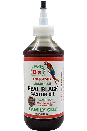 B's Organic Jamaican  Black Castor Oil -Family size(8oz)#30
