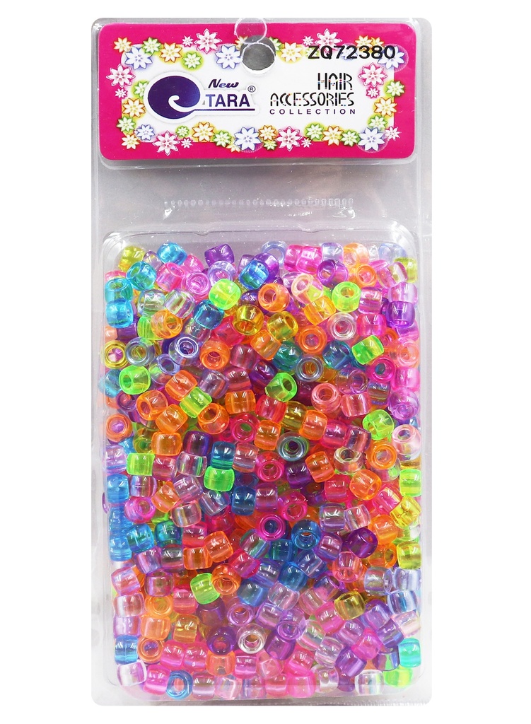 Tara Plastic Bead (S) #72380 #Crystal Mix  [Large Pack] -pc