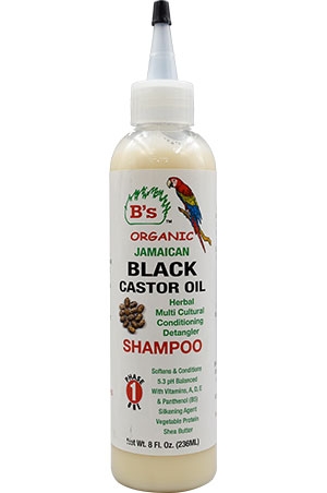 B's Organic Jamaican Black Castor Oil Herbal Shampoo(8oz)#27