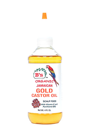 B's Organic Jamaican Gold Castor Oil Scalp Food (8oz) #25