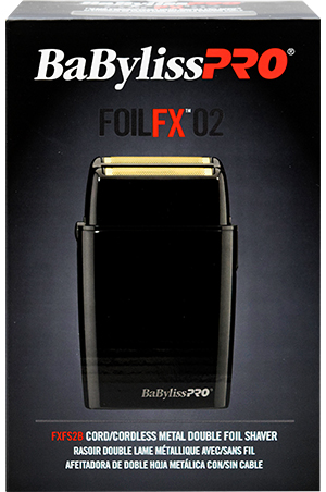 BAB Pro Cord/Cordless Double Foil Shaver-Black#FXFS2B-pc