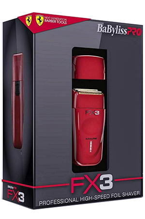 BAB Pro Cord/Cordless Shaver Red#FXX3S-pc