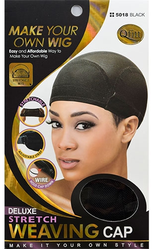 Qfitt DLX Strech Weaving Cap#Q5018Black-dz
