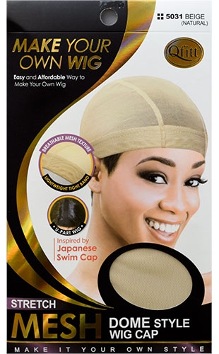 Qfitt Mesh  Dome style Wig Cap#Q5031Beige-dz
