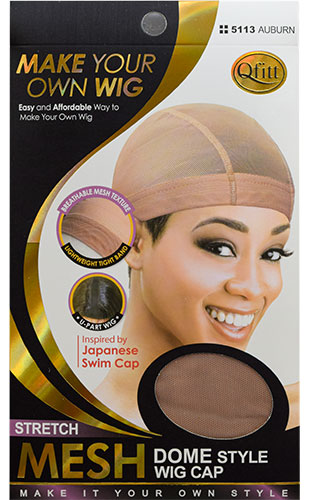 Qfitt Mesh Wig Cap(Dome style-Reg )#Q5113Auburn-dz
