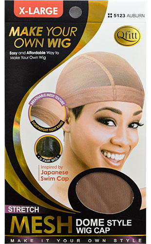 Qfitt Mesh Wig Cap(Dome style-XL )#Q5123Auburn-dz