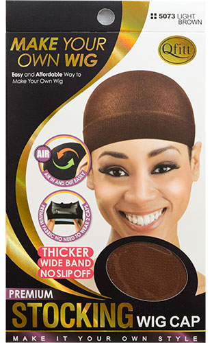 Qfitt Premium Stockin Wig Cap#Q5073L.Brown-dz