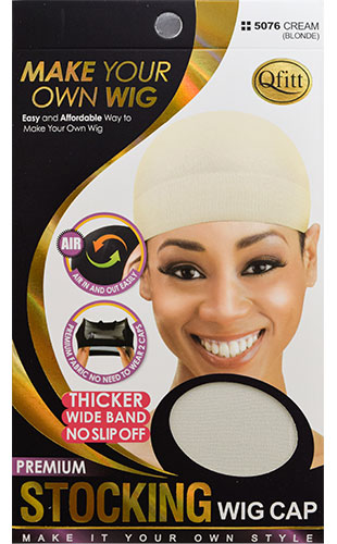 Qfitt Premium Stockin Wig Cap#Q5076Cream-dz