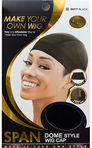 Qfitt Span  Dome style Wig Cap#Q5017Black-dz