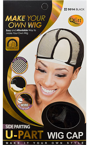 Qfitt U-Part Wig Cap(Lace),Side#Q5014Black-dz
