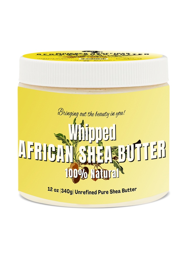 RA Cosmetics 100% African Shea Butter (12 oz) -Whipped #33