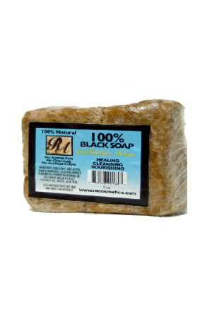 RA Cosmetics 100% Black Soap Bar w/ Cucumber Melon (5oz)#30