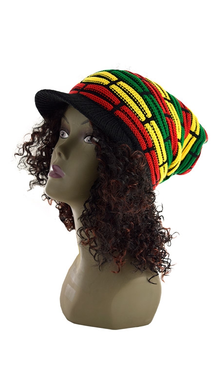 Rasta Winter Hat #6496B - pc