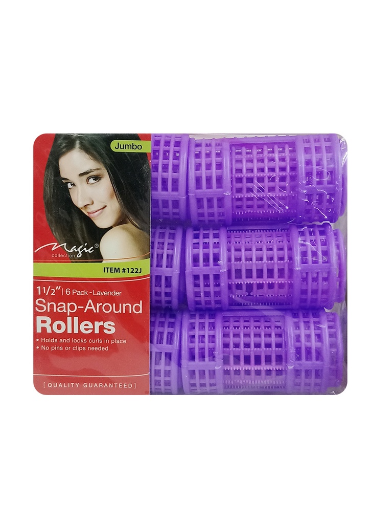 Magic Snap-around Roller (Purple/Jumbo/1 1/2") #122J -pc