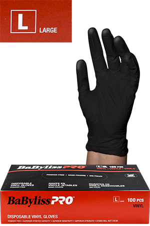 BAB Pro Vinyl Black Gloves-LG#BESTOUCBLUCC-pc