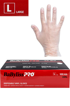 BAB Pro Vinyl Gloves-LG#BESTOUCPFLUC-pc