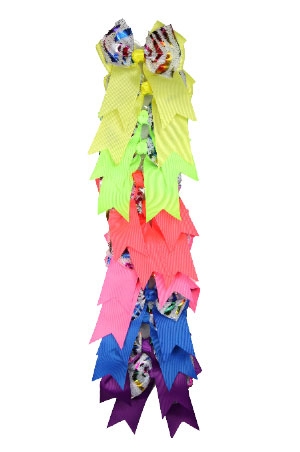 Ribbon Hair Accessories w/Clip #7617-dz