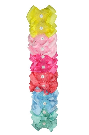 Ribbon Hair Accessories w/Clip #7620-dz