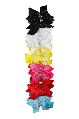 Ribbon Hair Accessories w/Clip #7629-dz