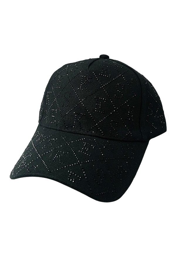 SMA RINESTONE CAP 12-Black Letters
